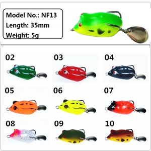 Cắn Mồi Câu Cá mềm Topwater popping nhảy ếch thu hút Topwater cá lóc 35mm swimbait - Product Image 6