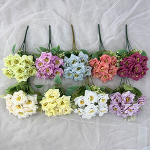 Meifeng 7 Têtes de Roses Artificielles en Soie Effet Diamant pour Bouquet de Mariage et Décoration Intérieure - Product Image 2