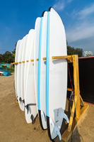 Planche de surf IXPE Soft Top avec logo personnalisable, fond rigide en époxy sous vide, fibre de verre, mousse EPS écologique, garantie 1 an, résistante à l'eau