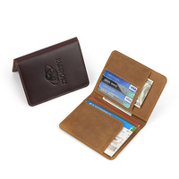 Porte-passeport en cuir Crazy Horse gaufré, protège-billets, étui de voyage tendance transfrontalier pour carte d'identité
