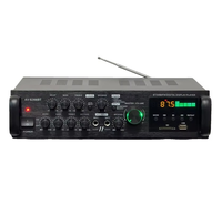 Amplificateur de karaoké haute fidélité AV-6288BT 1000W 2*500W double usage 12V/220V AC/DC BT sans fil en plastique