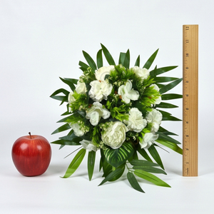 Ramo de Flores Artificiales Blancas, Guirnaldas Decorativas y Arreglos Florales para Decoración de Paredes en el Hogar, Bodas y Eventos - Product Image 3