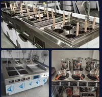 Kompor Induksi Komersial Joincreate JC-DCL-1037 2000W 4 Tungku Baris Tunggal 220V Stainless Steel Digital Bersertifikasi CE