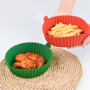 Olla de Silicona Personalizable de 6.5 o 8 Pulgadas, Reutilizable, Antiadherente, Resistente al Calor, Apta para Alimentos, para Freír al Aire - Product Image 6