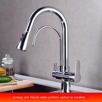 Mélangeur en acier inoxydable à tirette en laiton Flexible en acier inoxydable brossé extractible robinet d'évier de cuisine mélangeurs robinets de cuisine