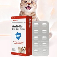 Comprimés anti-démangeaisons pour chiens - Supplément oral à absorption rapide pour le soutien immunitaire - Formule sans céréales - Réduit les griffades cutanées