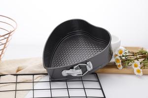 Moldes para Pasteles de Acero al Carbono Ecológicos, Juego de 3 Piezas, Forma de Corazón y Cuadrado, Antiadherentes y a Prueba de Fugas, Venta al Por Mayor - Product Image 3