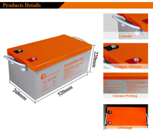 Солнечная 12 В 100ah 150ah 200ah 200ah свинцово-кислотная гелевая батарея для солнечной системы - Product Image 6