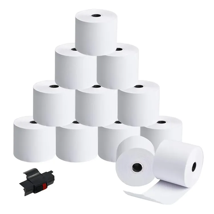 High Quality Hot Selling Adhesive 57mm Thermal Paper Roll for Cash Registers