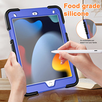 Pour iPad 7e 8e 9e génération étui béquille antichoc enfants étui en silicone pour tablette pour iPad 10.2 pouces étui