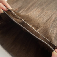 Ekstensi Rambut Genius Weft Double Drawn Tebal dan Penuh, Lapisan Ganda Tiga, Harga Grosir Terlaris 2026