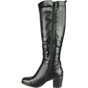 Da donna con tacco elastico a metà polpaccio caldo inverno comodi con Zip <span class=keywords><strong>alti</strong></span> <span class=keywords><strong>stivali</strong></span> <span class=keywords><strong>in</strong></span> <span class=keywords><strong>pelle</strong></span> da Cowgirl donna - Product Image 3