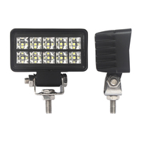 Feux de travail LED carrés de 3,5 pouces, barre lumineuse pour camion, pour 4x4, tout-terrain, moto, tracteurs, feux de conduite