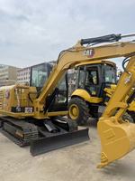 Mini-excavatrice d'occasion Cat 305.5E2, 5,5 tonnes, moteur diesel CAT, force de creusement de 35 KN, machine de construction utilitaire