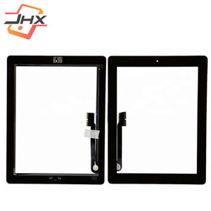 Màn Hình Cảm Ứng Thay Thế Kính Số Hóa Cho iPad 3 <span class=keywords><strong>A1416</strong></span> A1430 A1403 Với Nhãn Dán 3M Và Nút Home Đen Trắng - Product Image 3