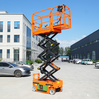 4,5 m kleine elektrische Scheren bühne Selbst fahrende Schere Mini Man Lift