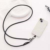 Nouveau style INS 2025 – Sangle de téléphone étanche en PU antichoc, support de poitrine pour téléphone, chaîne réglable en cuir, lanière en forme de corde, à porter en bandoulière