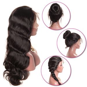 Perruques en cheveux humains à dentelle frontale 13*4, vague brésilienne, vente en gros à bas prix, pour femmes noires, dentelle frontale transparente HD naturelle - Product Image 2