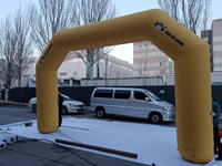 En gros Pas Cher porte de départ et d'arrivée pour marathon géant arc-en-ciel sport entrée gonflable arcs publicitaires avec ballon