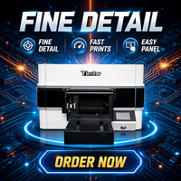 Nueva Impresora UV Plana A3 con Cabezal de Impresión I3200 para Vidrio, Cerámica, Acrílico, PVC, Metal y Cámara de Visión