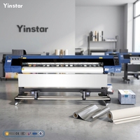 Machine d'imprimante à jet d'encre UV Yinstar 1800mm petite imprimante d'étiquettes rotative numérique cylindrique rouleau à rouleau imprimante à jet d'encre UV