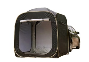 Tente familiale pliante pop-up pour 4 personnes, pour camping extérieur, petite remorque de garage, à fixer au hayon de voiture, du fabricant - Product Image 5