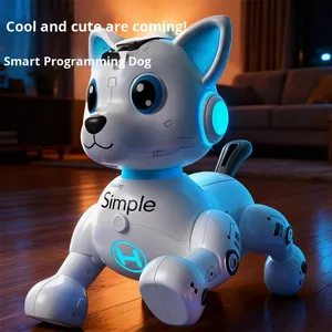 프로그래밍 및 기계적 기능을 갖춘 새로운 AI 스마트 로봇 강아지, 소년들을 위한 원격 조종 생일 선물 장난감 - Product Image 3