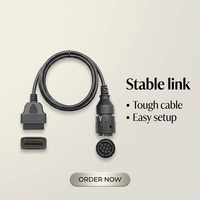 Adaptateur OBD2 AOTAI ICOM D pour moto 10 broches - 16 broches