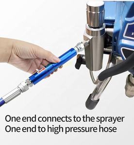 Filtro de manguera de pulverizador de pintura <span class=keywords><strong>sin</strong></span> aire azul GOODTAN con dos adaptadores de junta de conector - Product Image 2