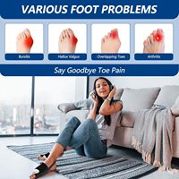 Séparateur d'orteils en aluminium pour la correction des hallux valgus, jour et nuit, pour femmes et hommes
