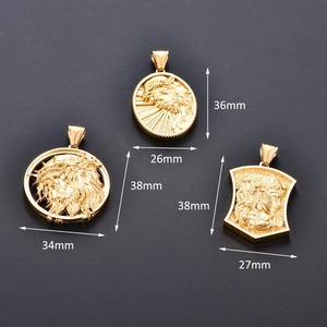 Colgante Religioso de Acero Inoxidable de Jesús y la Virgen María para Mujeres y Hombres, Cadena Dorada DIY, Amuleto de Oración, Joyería Metálica de Fe - Product Image 2
