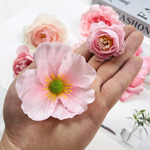 ดอกกุหลาบผ้าไหมสีชมพูประดิษฐ์ขนาด 10 ซม. สำหรับตกแต่งผม งานแต่งงาน DIY อุปกรณ์ประกอบฉากถ่ายภาพ และของตกแต่ง - Product Image 4