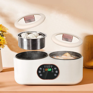 Vente en gros usine – Cuiseur à riz intelligent 1,8 L + 1,8 L, mini, compact, automatique et multifonctionnel pour petits espaces domestiques - Product Image 2