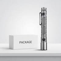 Lampe torche LED rechargeable par USB, avec aimant, zoom, mini EDC, haute luminosité, étanche IP55, petite torche pour le camping et la randonnée en plein air