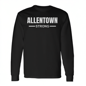T-shirt a maniche lunghe Allentown Strong con design di preghiera per il supporto comunitario - Product Image 2