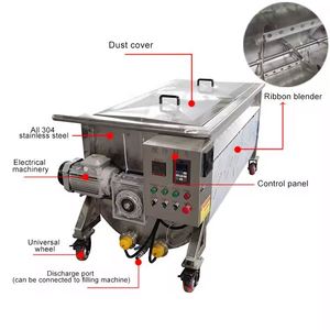 เครื่องผสมริบบิ้นอุตสาหกรรมสำหรับวางยาแนว ซอส ครีม และเนื้อครีมต่างๆ - Product Image 3