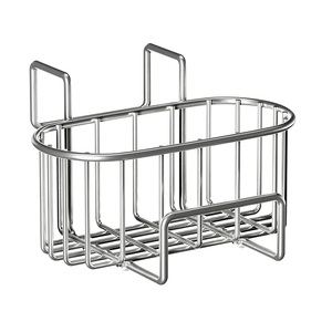 Égouttoir mural en acier inoxydable pour évier de cuisine, écologique, moderne, noir et gris, rangement de cuisine pour le nettoyage - Product Image 1