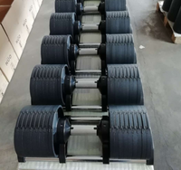 Haltères réglables avec support, du fabricant, en incréments de 2 kg et 4 kg, disponibles en 80 lb, 90 lb, 100 lb, 36 kg, 40 kg, 45 kg