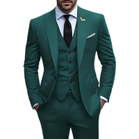 Costume d'affaires trois pièces pour homme FUYI, nouveau, à simple boutonnage, sur mesure, col à revers perlé, couleur unie