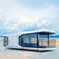 Maison capsule prête à l'emploi pour maison intelligente avec système de contrôle LED
