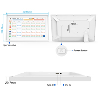15.6 pouces écran tactile cadre photo numérique calendrier MP3 Wi-Fi Octa-Core Allwinner Android 14 tablette 4 + 64GB horloge intelligente en plastique