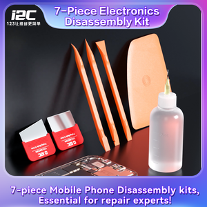 <span class=keywords><strong>Kit</strong></span> de tournevis de réparation de téléphone portable I2C <span class=keywords><strong>7</strong></span> pièces, outils de réparation numérique, ensemble de huit outils pour le démontage de téléphones portables - Product Image 2