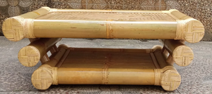 100% Natural <b>Bamboo</b> Convertible Console <b>Table</b> Modern Living Room Furniture Highest Quality Widely Selling for Apartment - Product Image 6