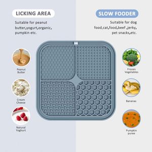 Slow Feeder Dogs Suction Cup Lick Pad Anxiety Pet Grooming <b>Bathing</b> Training Treat Mat for Stress Relief - Product Image 3