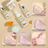 Lot Soins Visage Curcuma Vente Flash – Tonique Anti-Taches Foncées au Curcuma – Lotion Tonique Éclat au Curcuma – Pour Peaux Unifiées