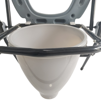 Chaise de toilette pliable en acier épais pour personnes âgées, produit de fabrication chinoise, confortable, nouveau