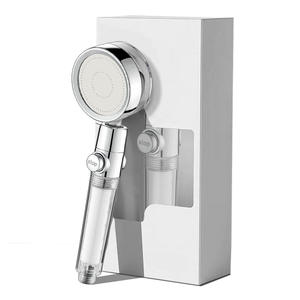 Usine En Gros ABS Chrome 5-Mode Douchette <span class=keywords><strong>Turbo</strong></span> PP Filtre Pierre Élément Robinets De Salle De Bains Augmentation De La <span class=keywords><strong>Pression</strong></span> Arrêt Cuisine - Product Image 1