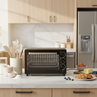 Four électrique multifonction intelligent pour la cuisson du pain, grill tout-en-un, contrôle de la température, four domestique de grande capacité