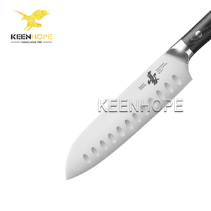KEENHOPE 7-Inch Professional Santoku <strong>Knife</strong> High-Grade Germany Din 1.4116 Stainless Steel 56HRC <strong>Sharp</strong> <strong>Kitchen</strong> <strong>Knife</strong> Classic - Product Image 4