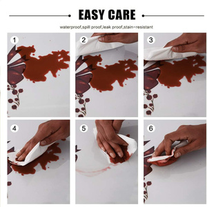 Giáng Sinh Khăn Trải Bàn Polyester Không Thấm Nước Bảng Vải Với <span class=keywords><strong>Ribbon</strong></span> In Ấn Bảng Vải Cho Trong Nhà Ăn Kỳ Nghỉ Trang Trí Nội Thất - Product Image 4